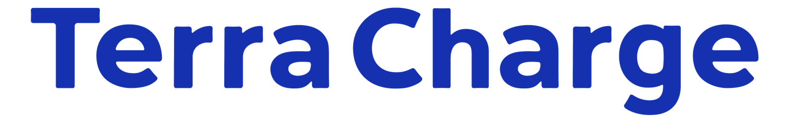 Logo Terra Charge - Single Line - Blue - PNG